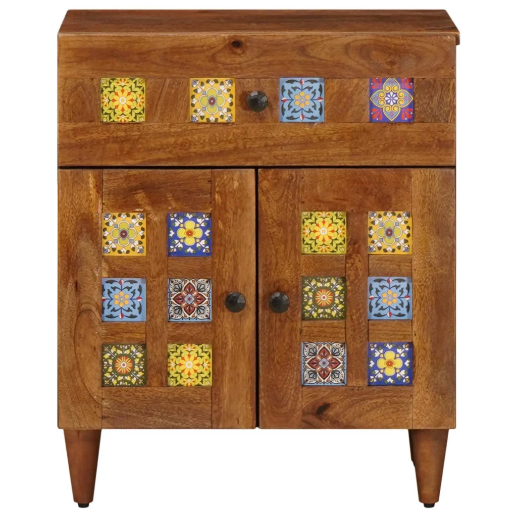 Armadio da Notte con cassetto Marrone 50 x 33 x 60 cm