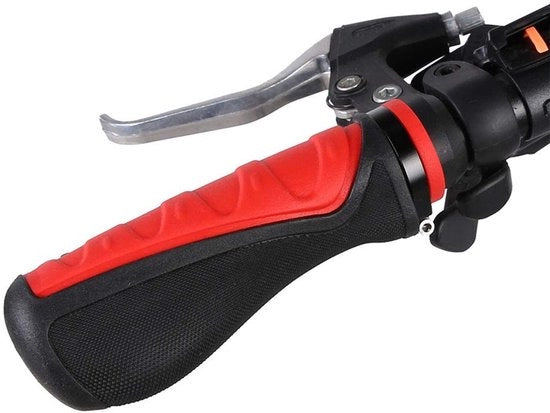 Manubri da bicicletta Antislip - Manubri da bicicletta idrorepellenti - Design ergonomico - Gomma - Impermeabile - Materiale duraturo