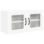 Pensile da cucina | Mobile in vetro da parete PORTO Bianco 80 x 31 x 40 cm