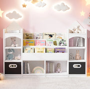 Libreria per bambini con 2 contenitori pieghevoli