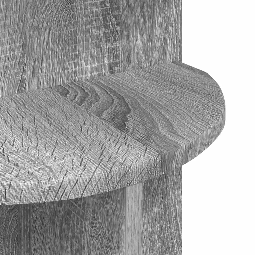 Tavolo laterale | Tavolino con archiviazione Grigio Sonoma ? 39,5 x 55 cm