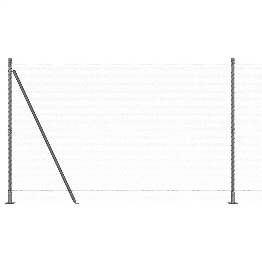 Palo della recinzione | Pannello per recinzione Grigio
