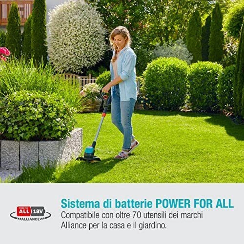 Gardena EasyCut 23/18V P4A 23 cm Batteria Nero, Blu, Arancione, Argento