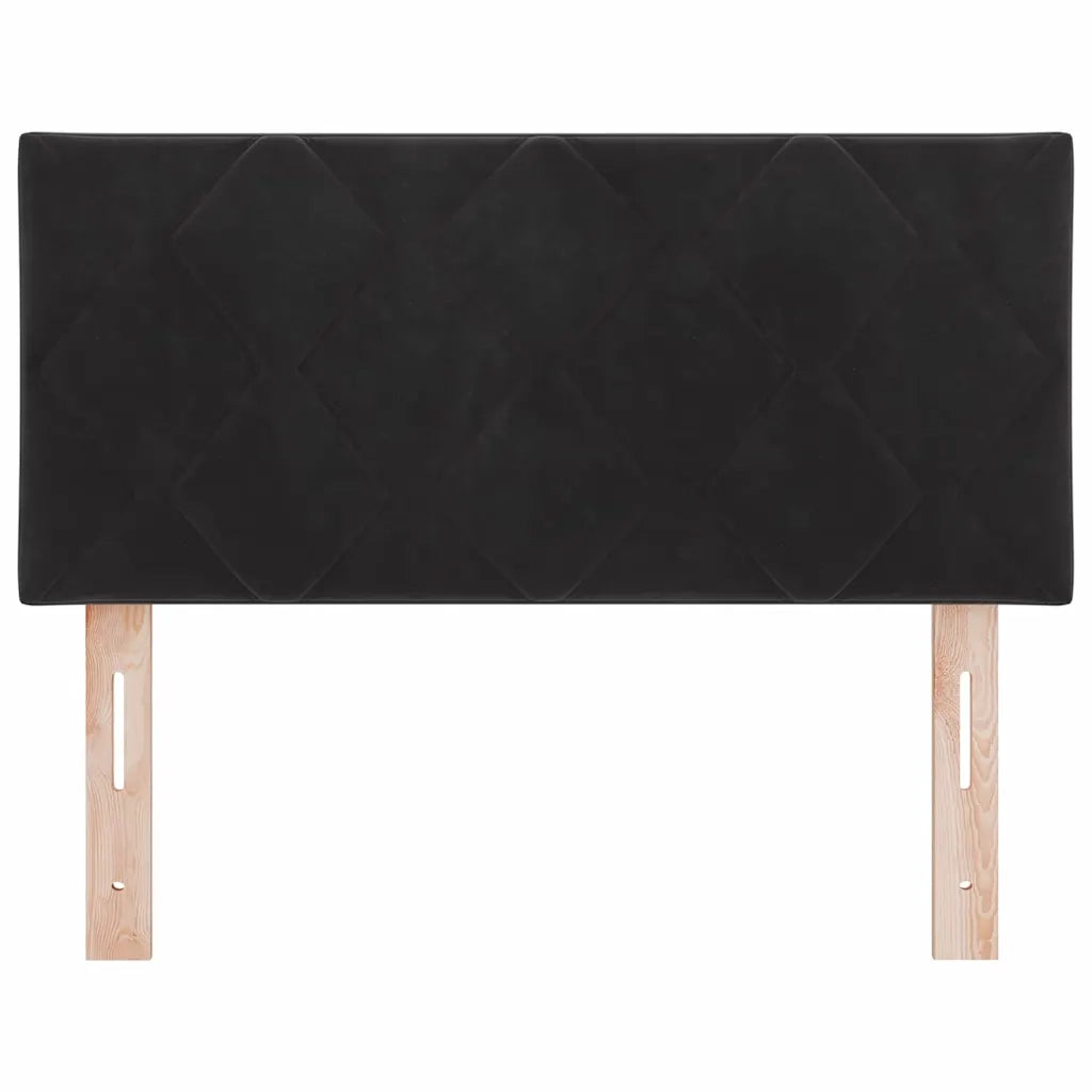 Testiera | Testata Nero 90 cm Velluto