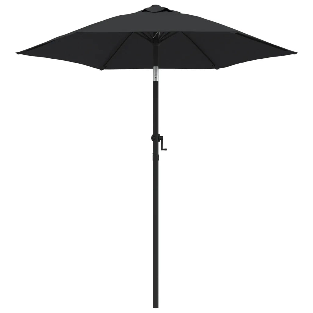 Ombrellone Nero 200x211 cm in Alluminio