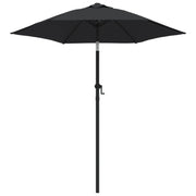 Ombrellone Nero 200x211 cm in Alluminio
