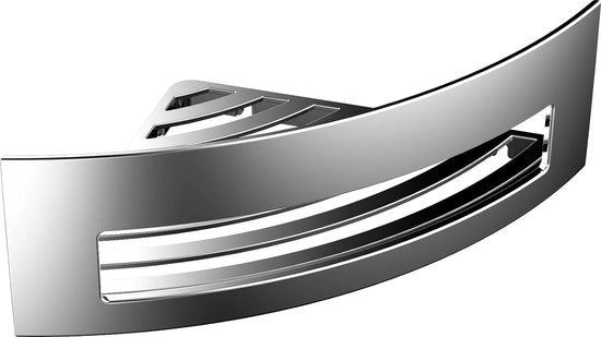 Maniglia per angolo in acciaio inox con fissaggio nascosto, piatto doccia di alta qualità in metallo e plastica, maniglia doccia per accessori bagno, finitura cromata