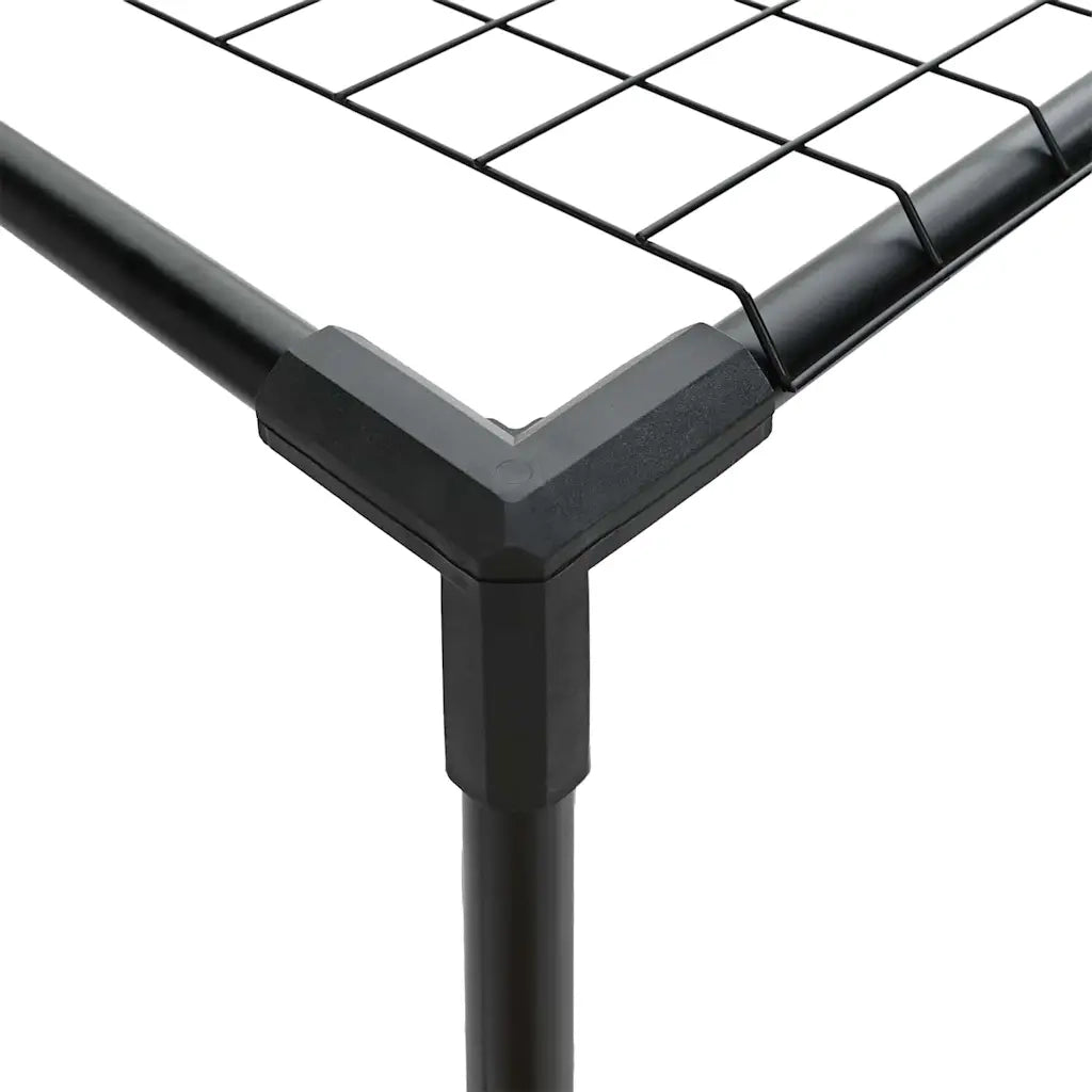 Supporto per piante a 3 livelli Nero 100 x 32 x 102 cm Acciaio 42021341