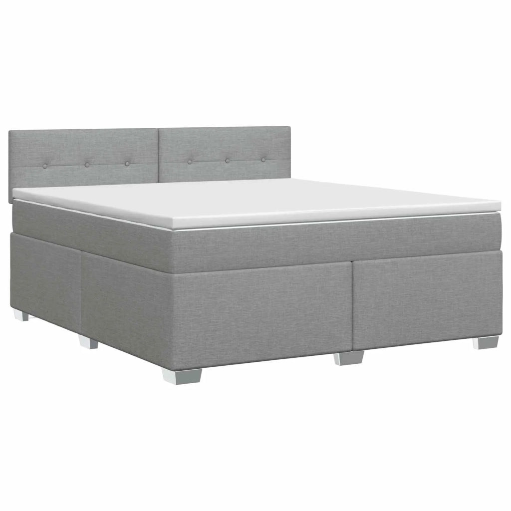 Letto box spring con materasso Grigio Chiaro 140 x 200 cm 3450495
