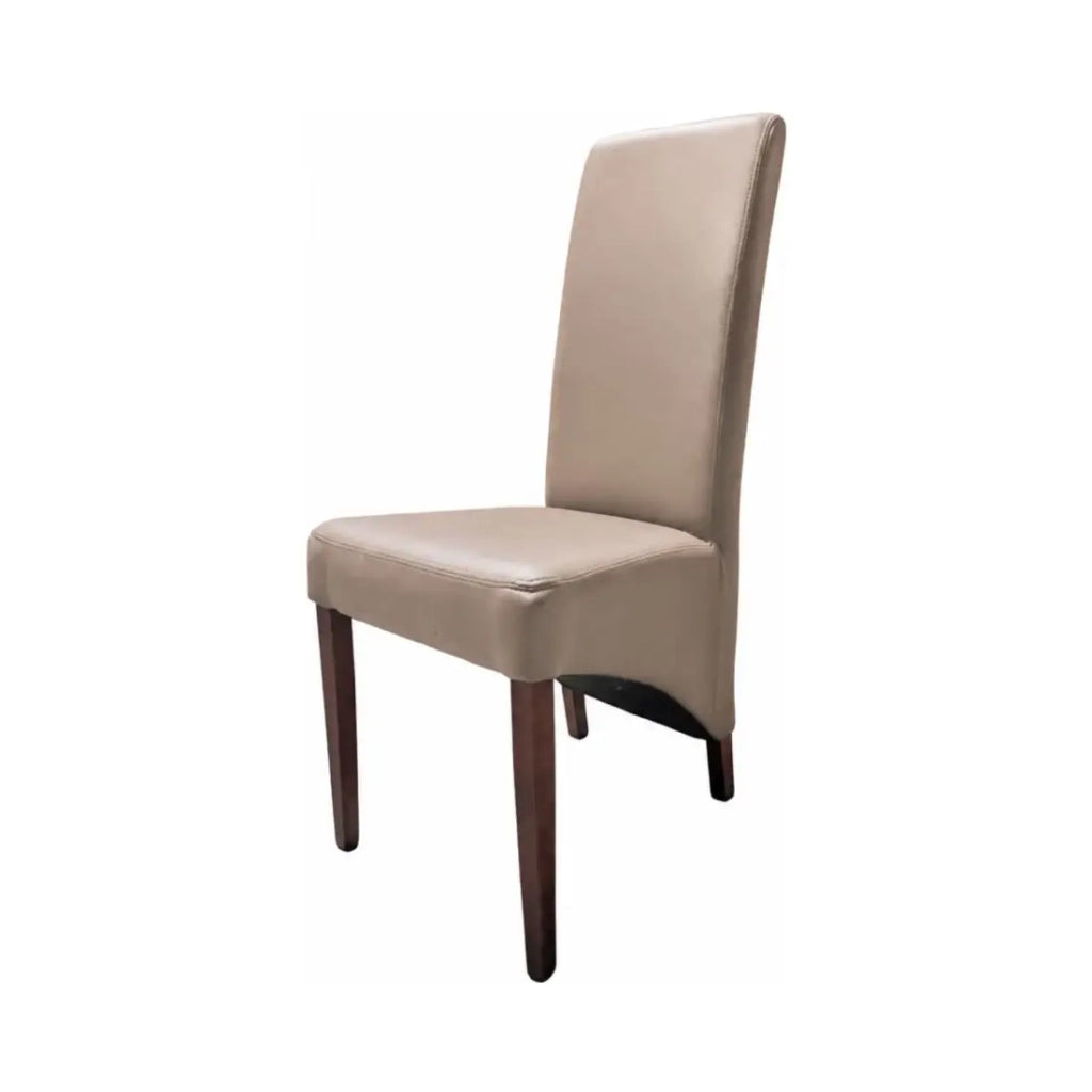 Set di 2 sedie BASIKA in marrone chiaro e cioccolato in similpelle – Stile vintage