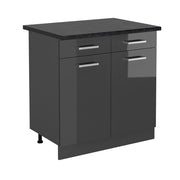 Vicco Mobiletto base per cucina Antracite lucido 80 cm , PL Antracite