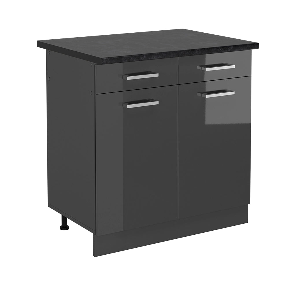 Vicco Mobiletto base per cucina Antracite lucido 80 cm , PL Antracite
