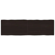 Piano Tavolo Marrone Scuro 200x60x(2-4) cm Rovere Non Trattatocod mxl 104173