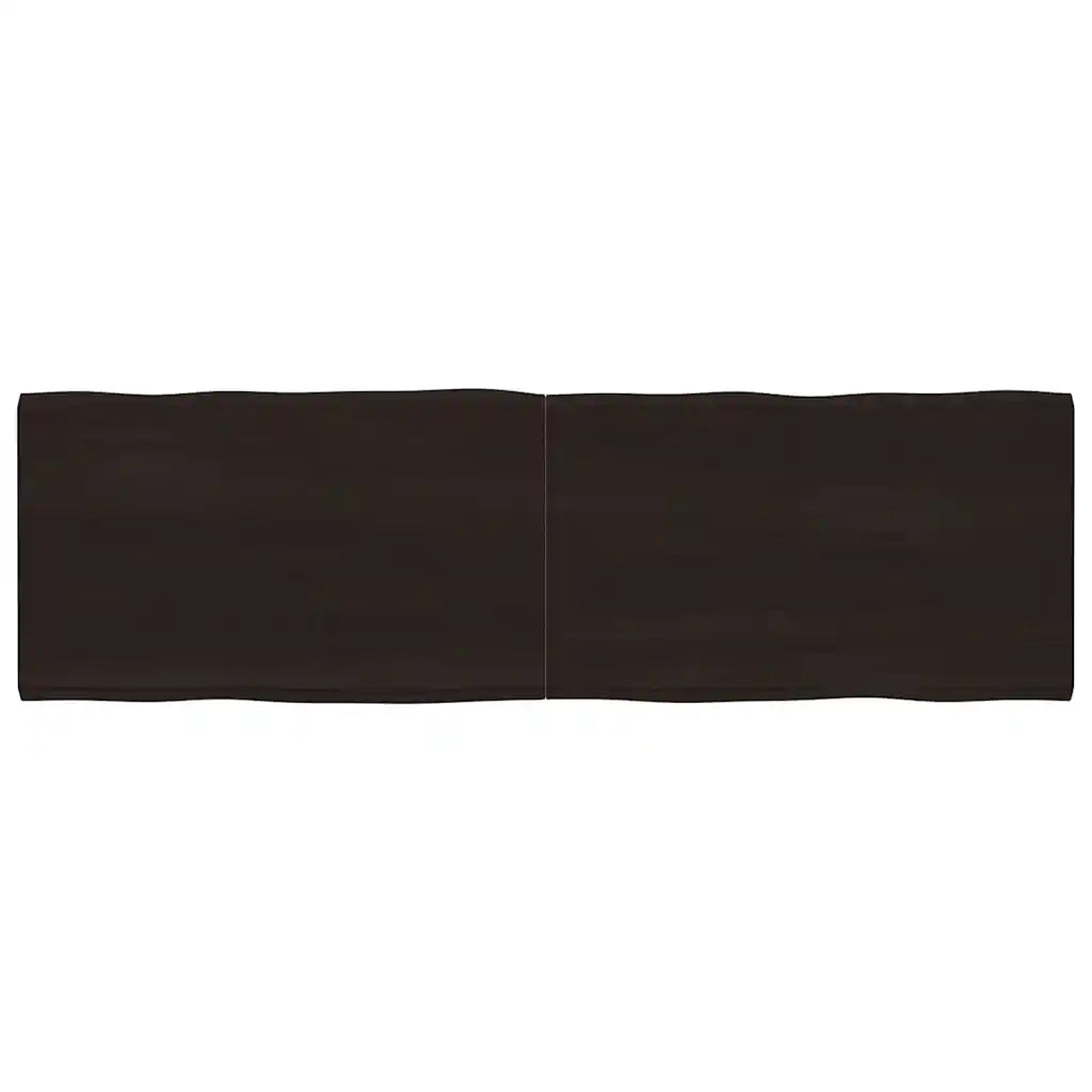 Piano Tavolo Marrone Scuro 200x60x(2-4) cm Rovere Non Trattatocod mxl 104173
