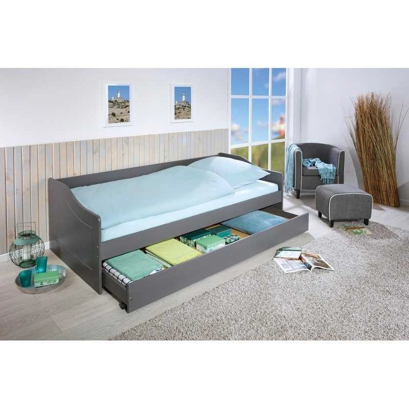 Divano letto Inter Link con letto superiore + cassone estraibile