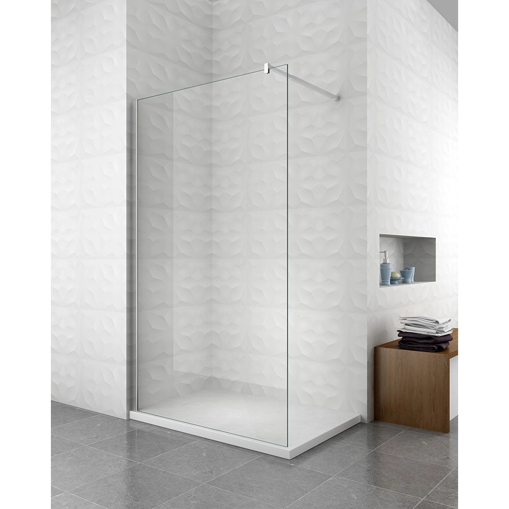 Piatto Doccia 80x140 cm Effetto Pietra Stone Bianco