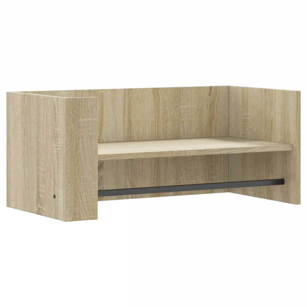Scaffale Parete Rovere Sonoma 70,5x35x30,5 cm Legno Multistrato 848453