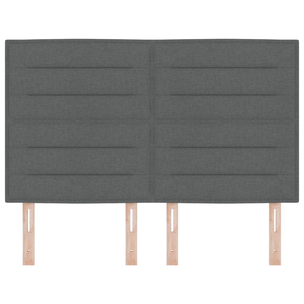 Testata LED Design Linee Grigio Scuro 72 cm Tessuto