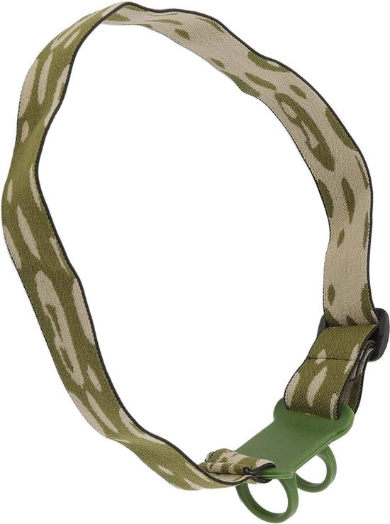 Cintura per Lampada da Testa - Cintura Adattabile in Gomma per Lampada da Testa - Cintura per Lampade da Testa per Motocicletta (Diametro 22-32 mm)