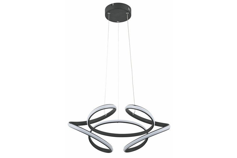 Lampada a sospensione moderna antracite Narida LED 40W