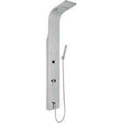 PARETE ATTREZZATA MULTIFUNZIONE MOD.  VITTORIA CON LED Acciaio inox lucidato METAF
