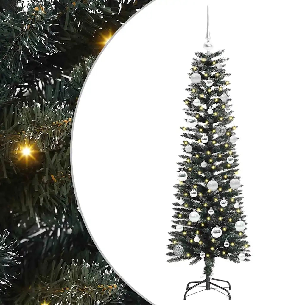 Albero di Natale artificiale con 150 LED Verde 150 cm 3395933