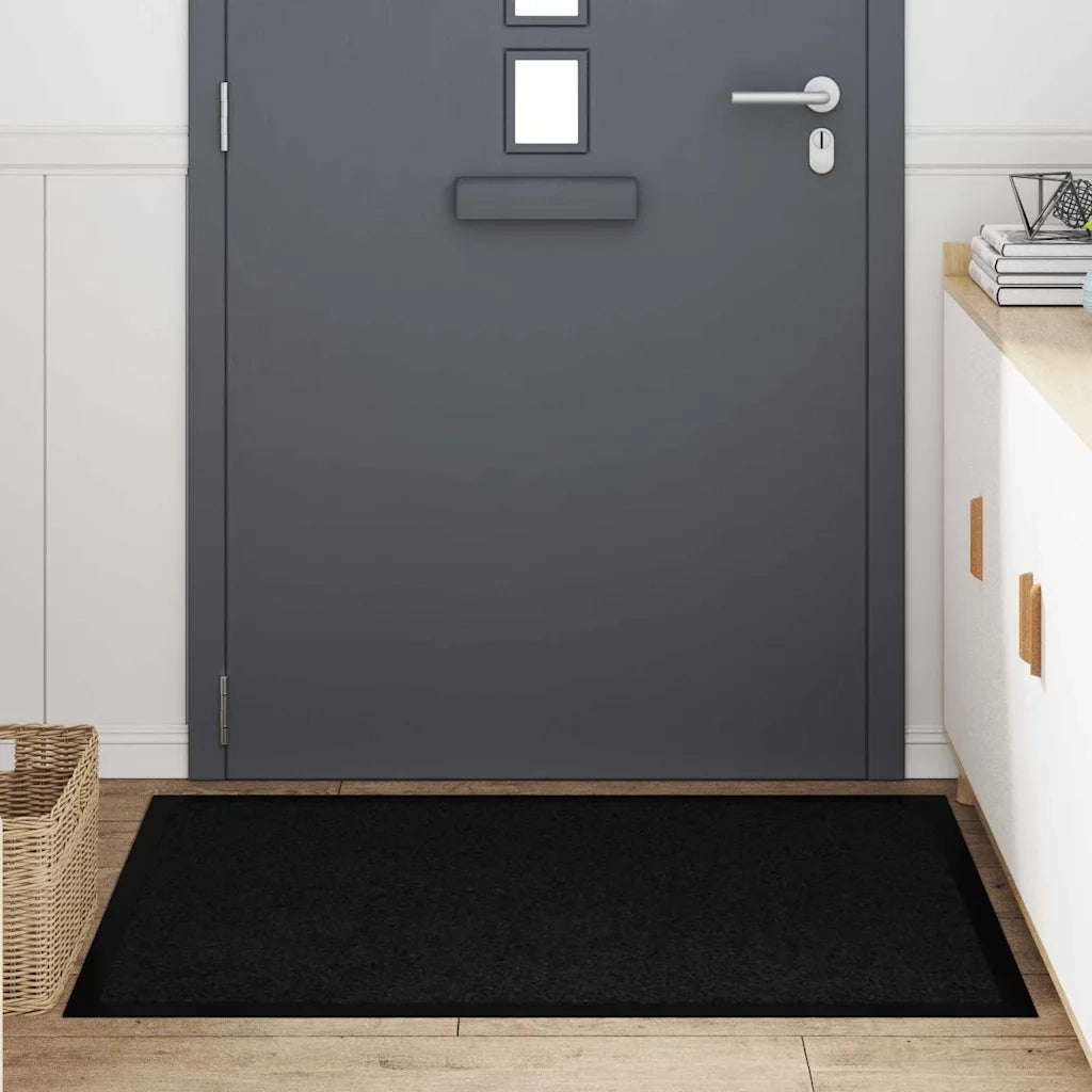 Tappetino Nero 60 x 40 x 1.2 cm Tessuto Teddy 42013439