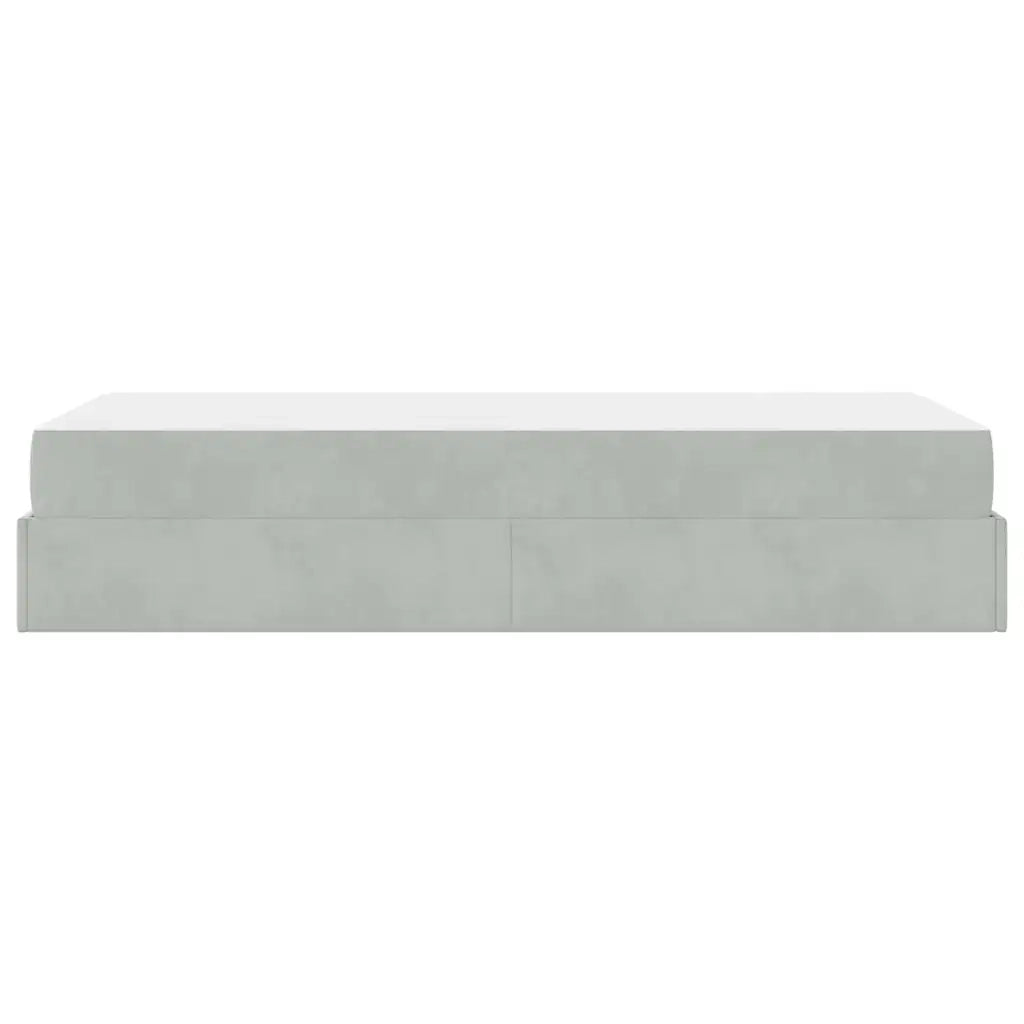 vidaXL Struttura del letto Grigio chiaro 90 x 200 cm Velluto