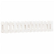 Fioriera rialzata per piante fiori terrazza giardino design del giardino con recinzione 150 x 30 x 30 cm pino bianco massiccio 02_0039796