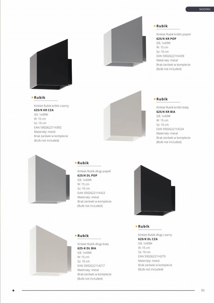 Plafoniera spot Lampex Rubik grigio GU10 1 luce 10x10cm