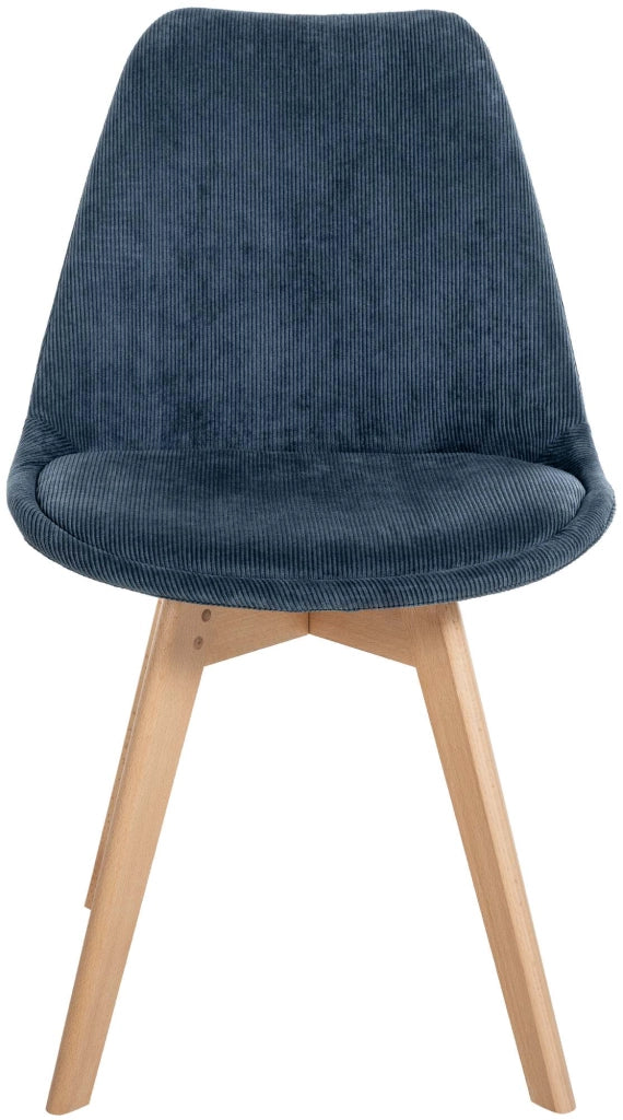 Sedia Pranzo Linares blu scuro,Cordone