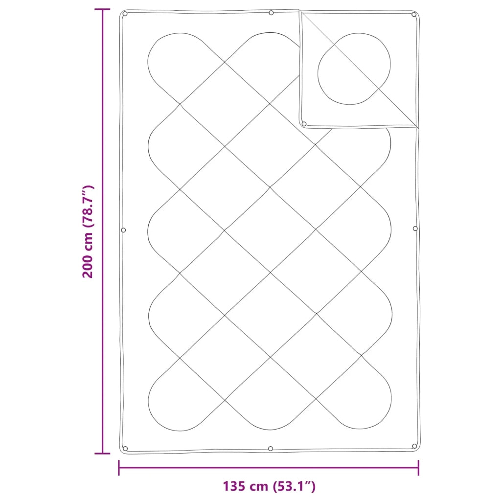 Set di Piumoni con cuscino 2 pcs Bianco Microfibra 3376748
