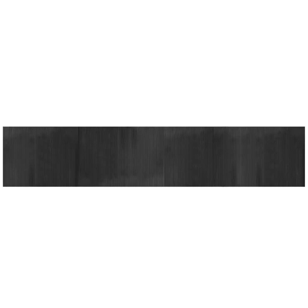 Tappeto del soggiorno | Tappeto Rettangolare Grigio 80x400 cm in Bamb¨´
