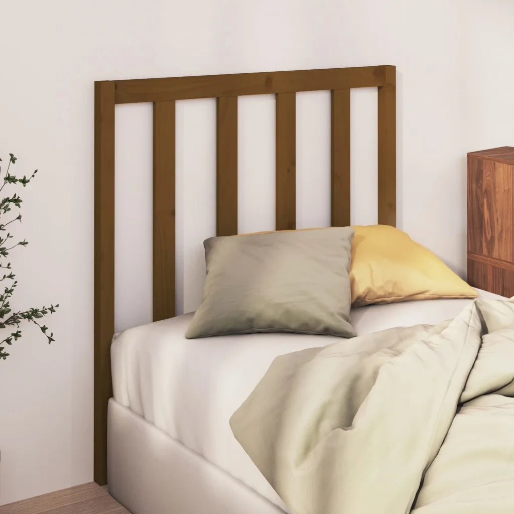 Testiera per Letto Miele 96x4x100 cm in Legno Massello di Pino cod mxl 31737