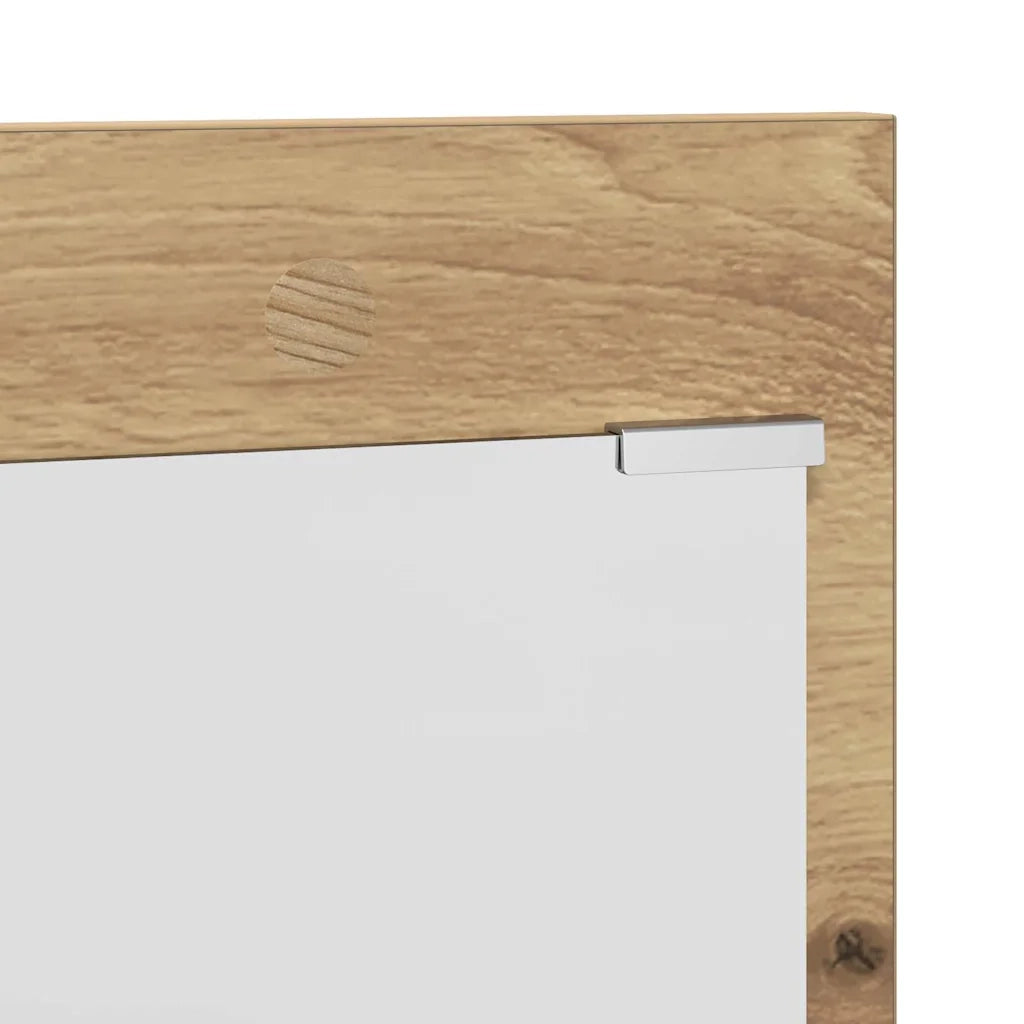 vidaXL Appendiabiti a muro rovere artigianale 90 x 10 x 50 cm