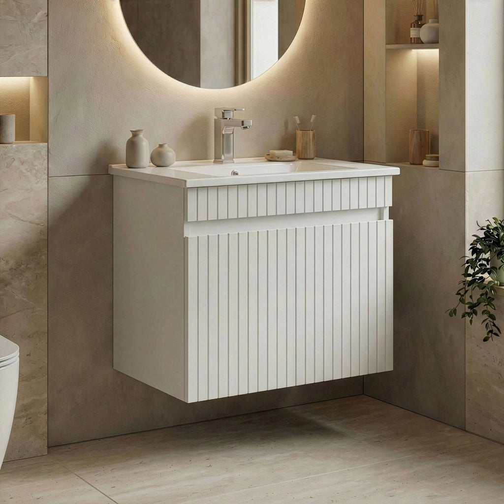 Mobile lavabo "Tivoli 65" - 65 x 45 x 57 cm - Bianco opaco
