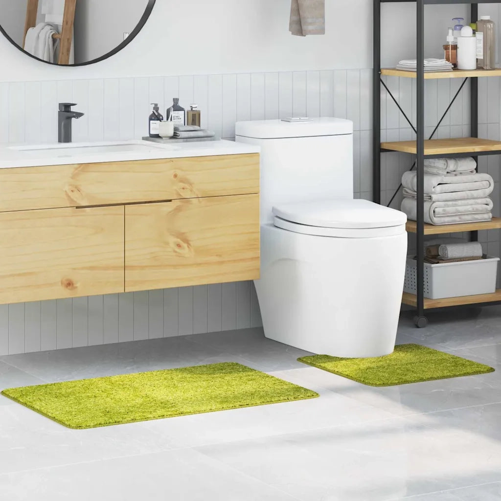 Set di tappetini antiscivolo per il bagno 2 pz Verde PP CFW1907680