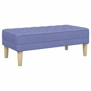 panchina con cuscino Blu jeans 113 x 57 x 39 cm Tessuto CFW5370924