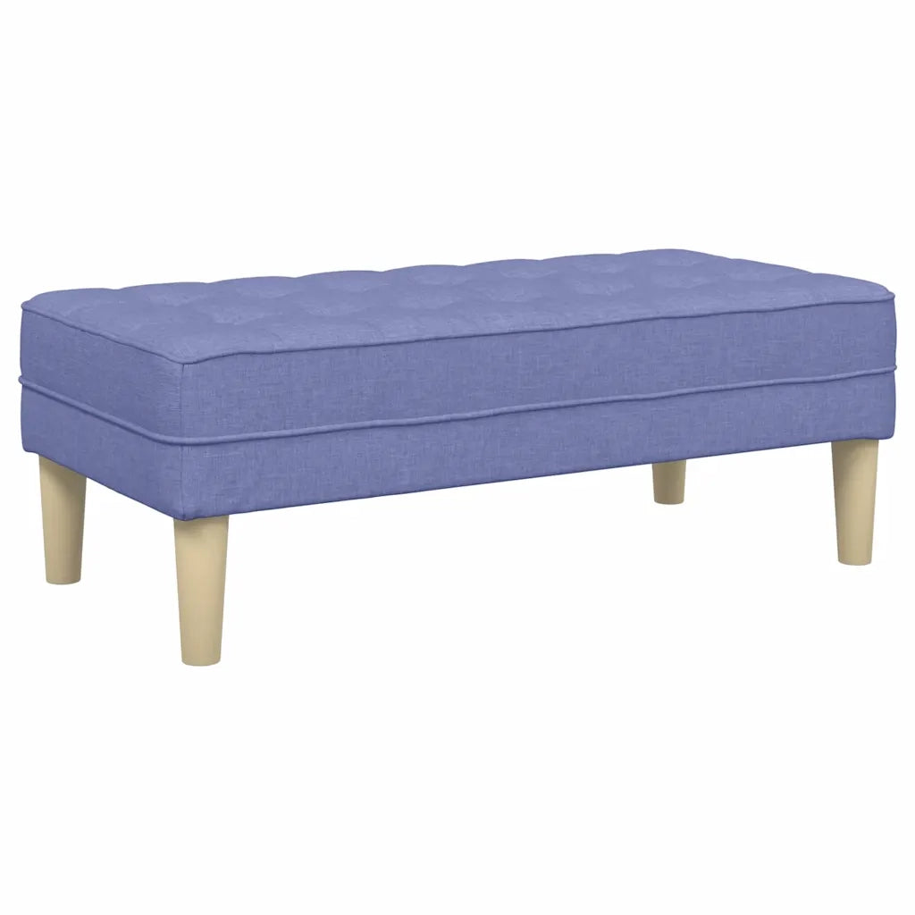 panchina con cuscino Blu jeans 113 x 57 x 39 cm Tessuto CFW5370924