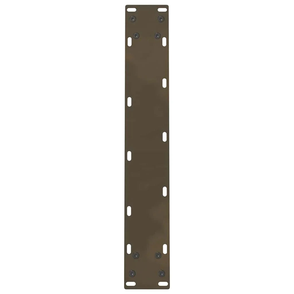 Set di 2 gambe per tavolo da pranzo in acciaio naturale 50 x 72-73 cm robuste design moderno 02_0057543