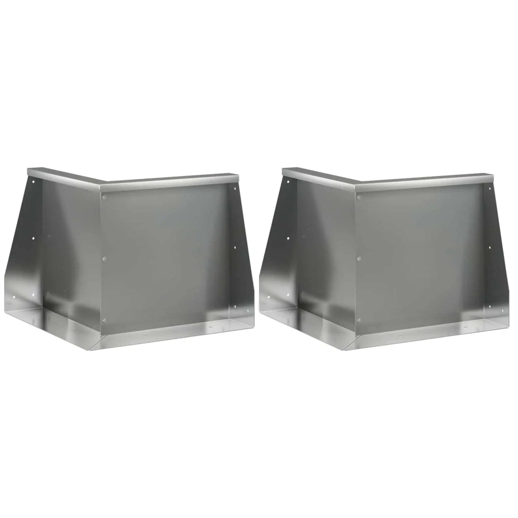 Muro di contenimento 2 pz 50 x 50 x 40 cm Acciaio zincato 8015182