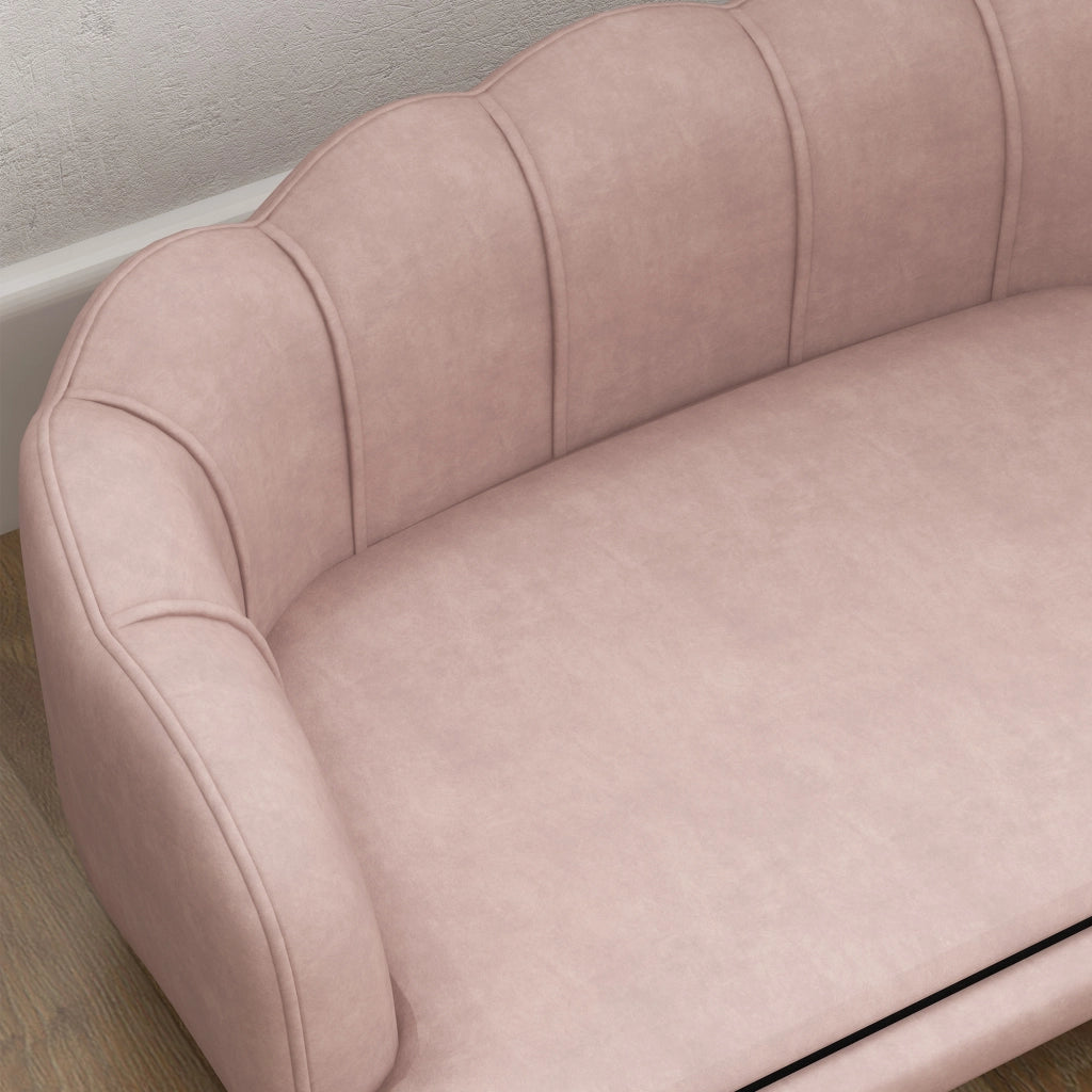 Divano per cani ¨C zephmum ¨C rosa, legno, imbottito
