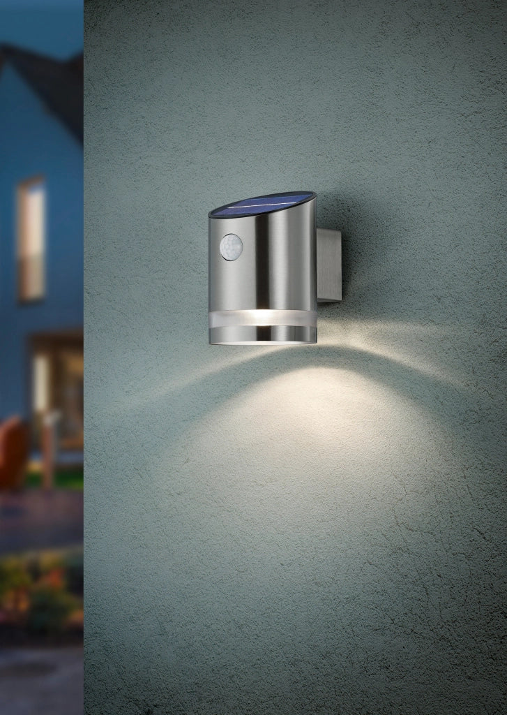 Applique da Esterno a LED in Acciaio Nickel Opaco