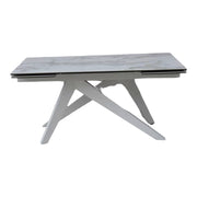 Tavolo big table piano vetro ceramica finitura marmo misura l.160 p.90 h.76(aperto 240 cm)