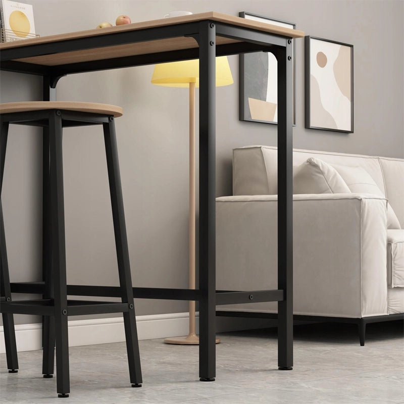 Set da bar: tavolo da cucina + 2 sgabelli, stile moderno industriale loft