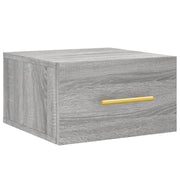 Comodino | Armadio da Notte | Mobiletto da notte a Muro Grigio Sonoma 35x35x20 cm