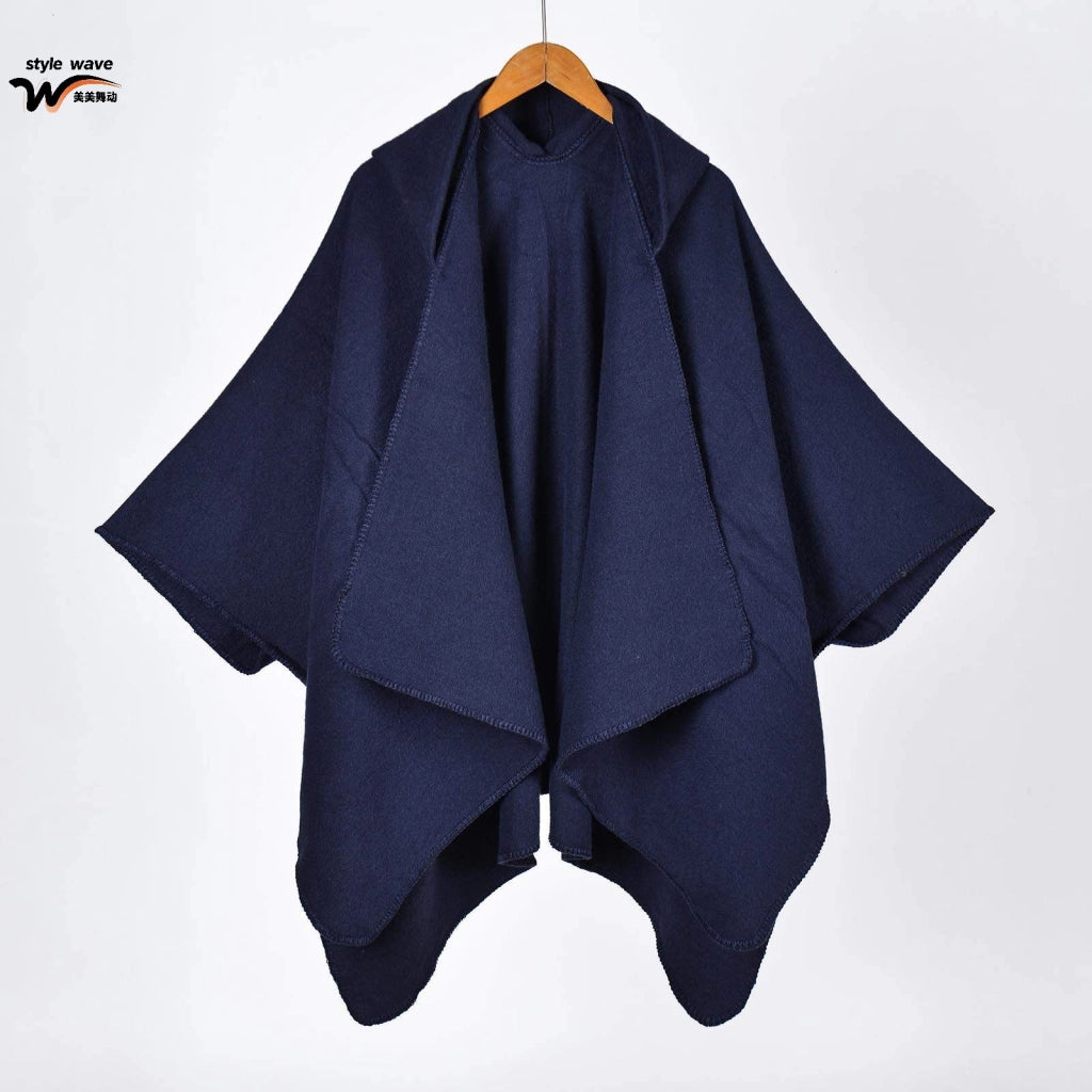 Mantella classica reversibile a tinta unita.