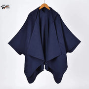 Mantella classica reversibile a tinta unita.