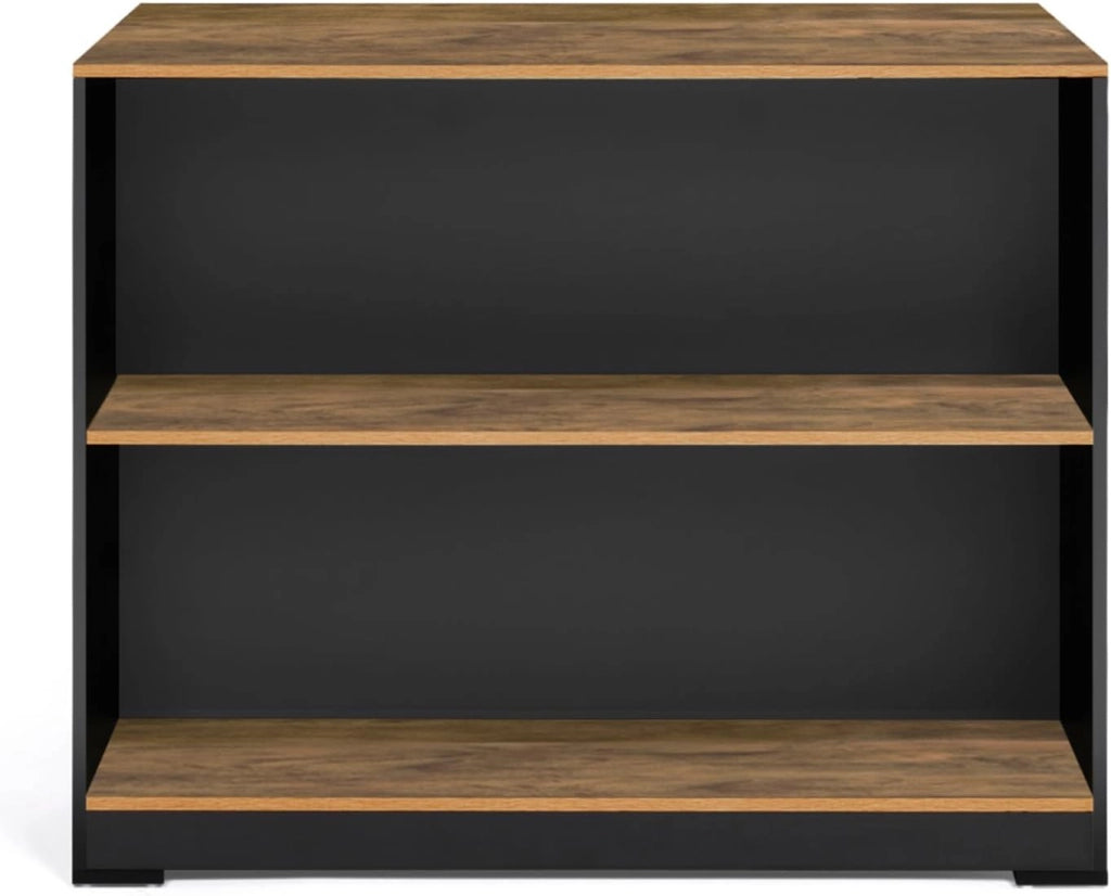 Mesa de bar de isla JUNO en madera negra con tablero oscuro HAWKINS