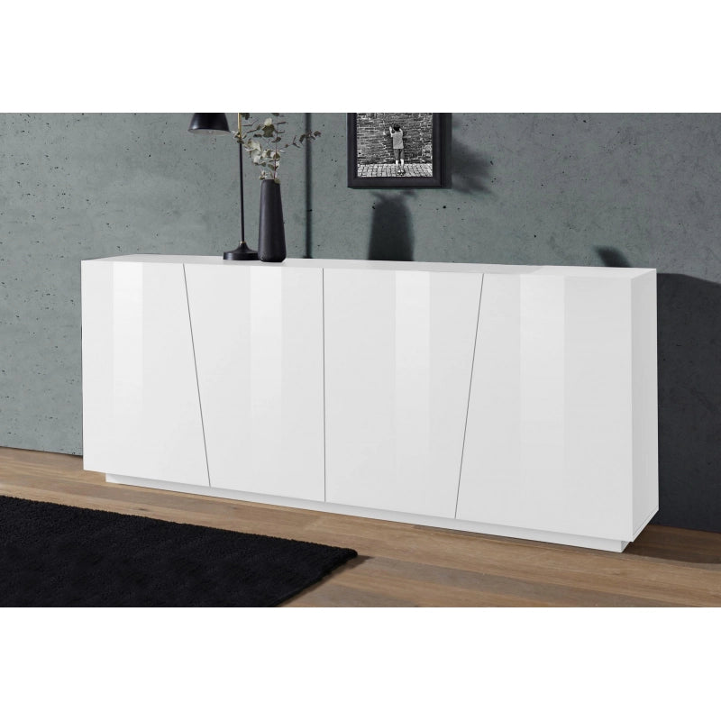 Credenza Vega 220 – 4 ante – Bianco Lucido